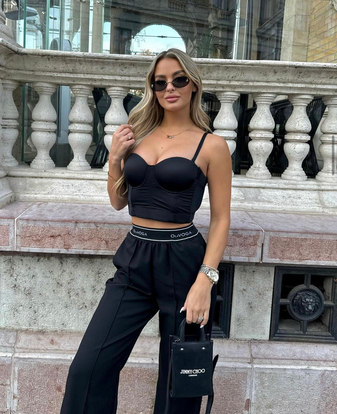 Elegant trousers LESLIE OLAVOGA black image 0