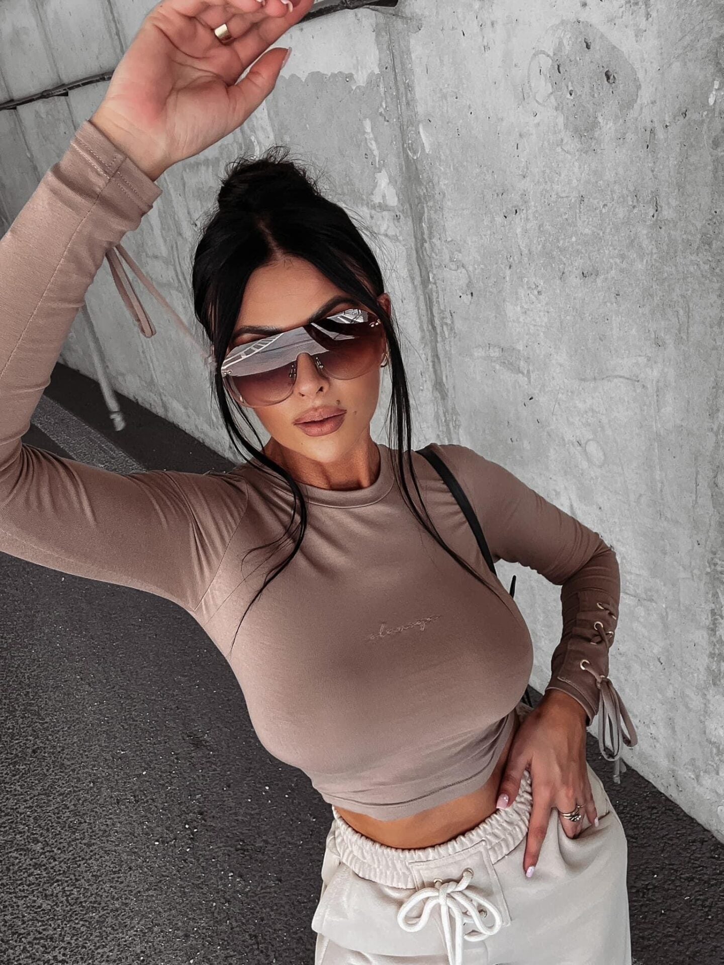Donia Ola Voga Tie Fit Blouse beige image 0