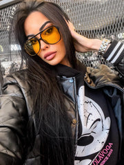 Komi Ola voga women's bomber jacket, black image 5
