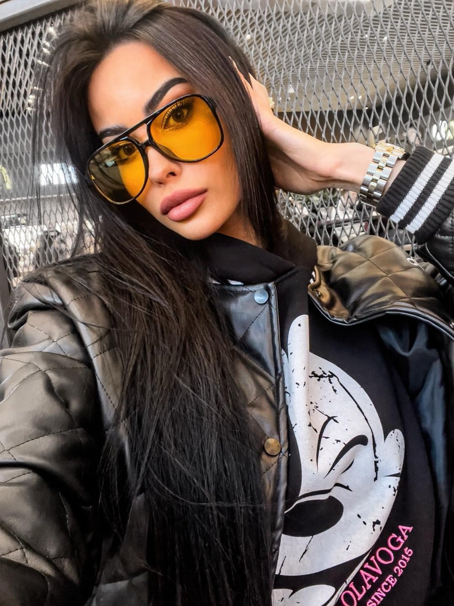 Komi Ola voga women's bomber jacket, black image 5