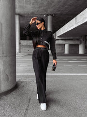 Elegant trousers LESLIE OLAVOGA black image 2