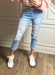 MULLAN BOYFRIEND JEANS LIGHT BLUE image 5