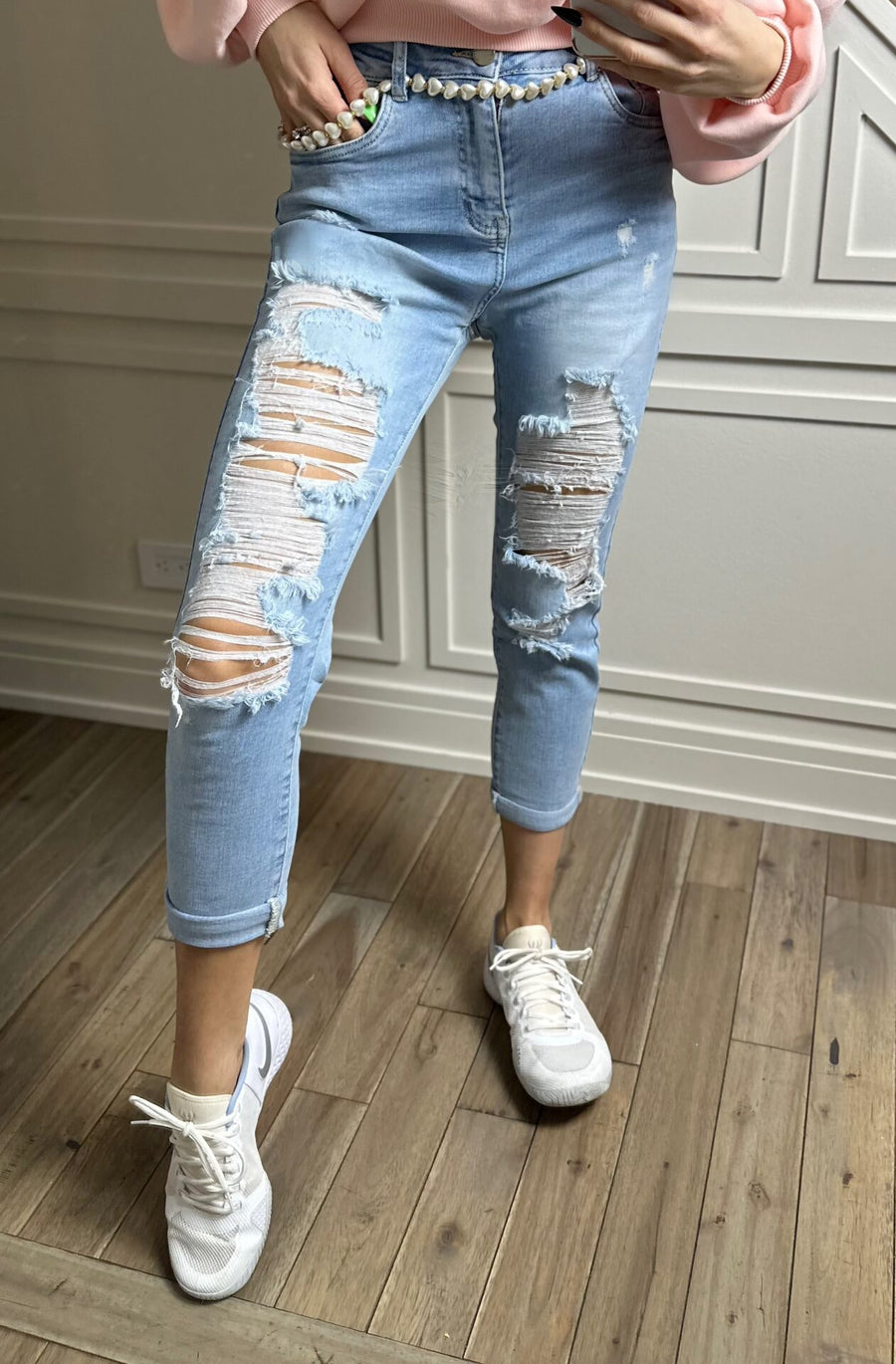 MULLAN BOYFRIEND JEANS LIGHT BLUE image 10