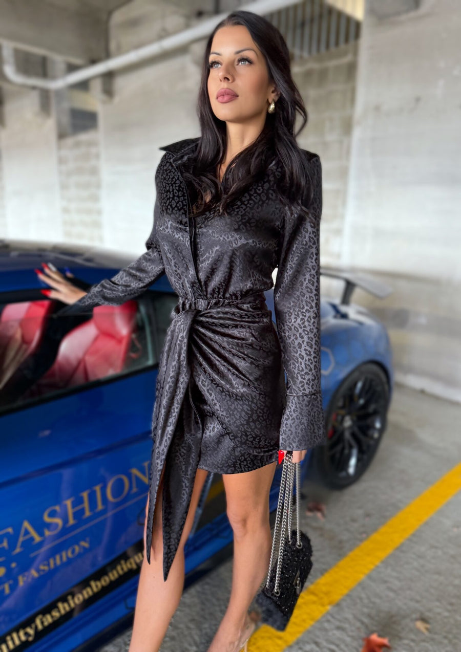 AMBER SATIN DRESS image 3