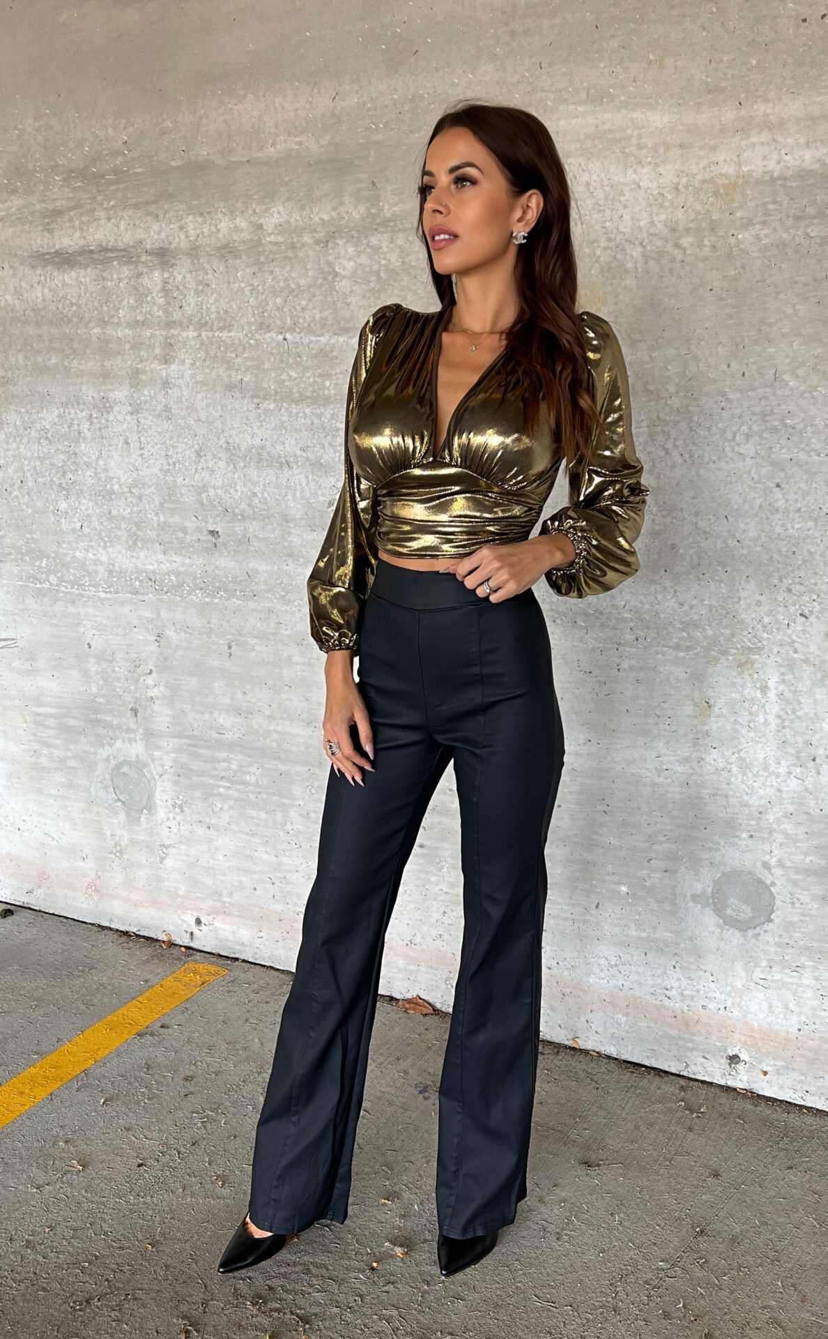 SAUVAGE FAUX LEATHER PANTS image 1