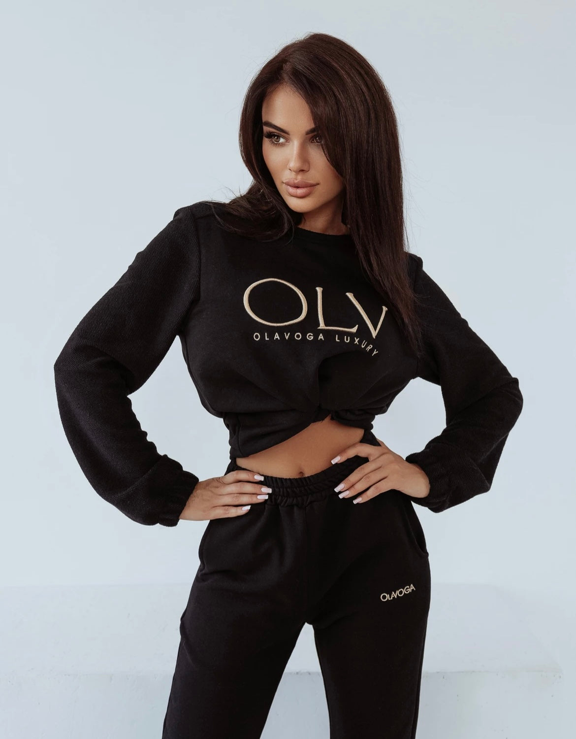 Luxury Set Woman Ola Voga Black sweatshirt image 0