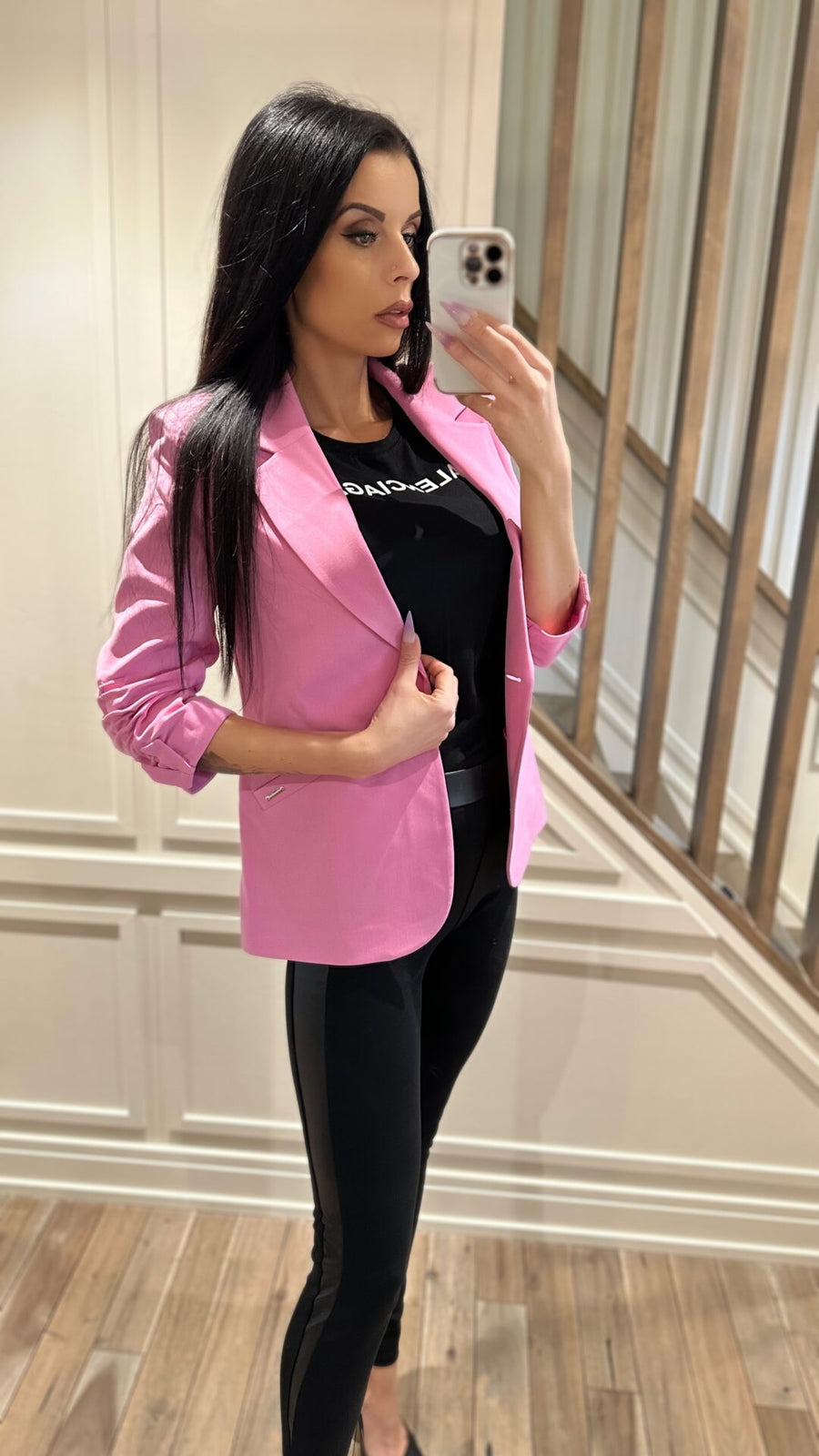 The Celine Blazer - Pink image 5
