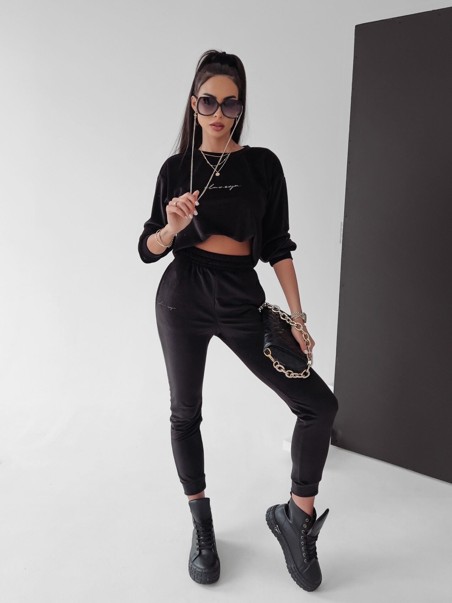 Velor set Clair Ola Voga black image 1