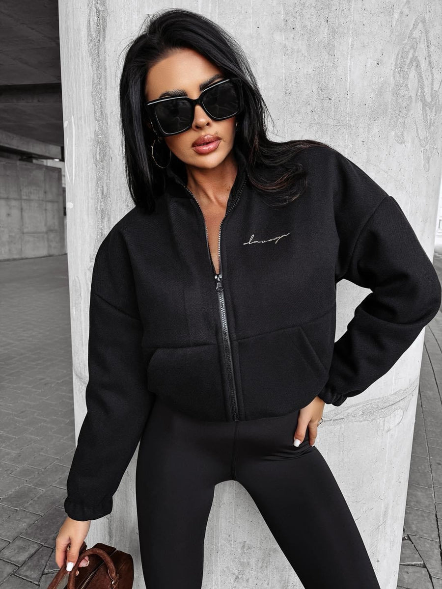 BOMB OLAVOGA transitional bomber jacket black image 2