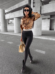 MUCHMORE OLAVOGA black fitted shaping leggings - XS image