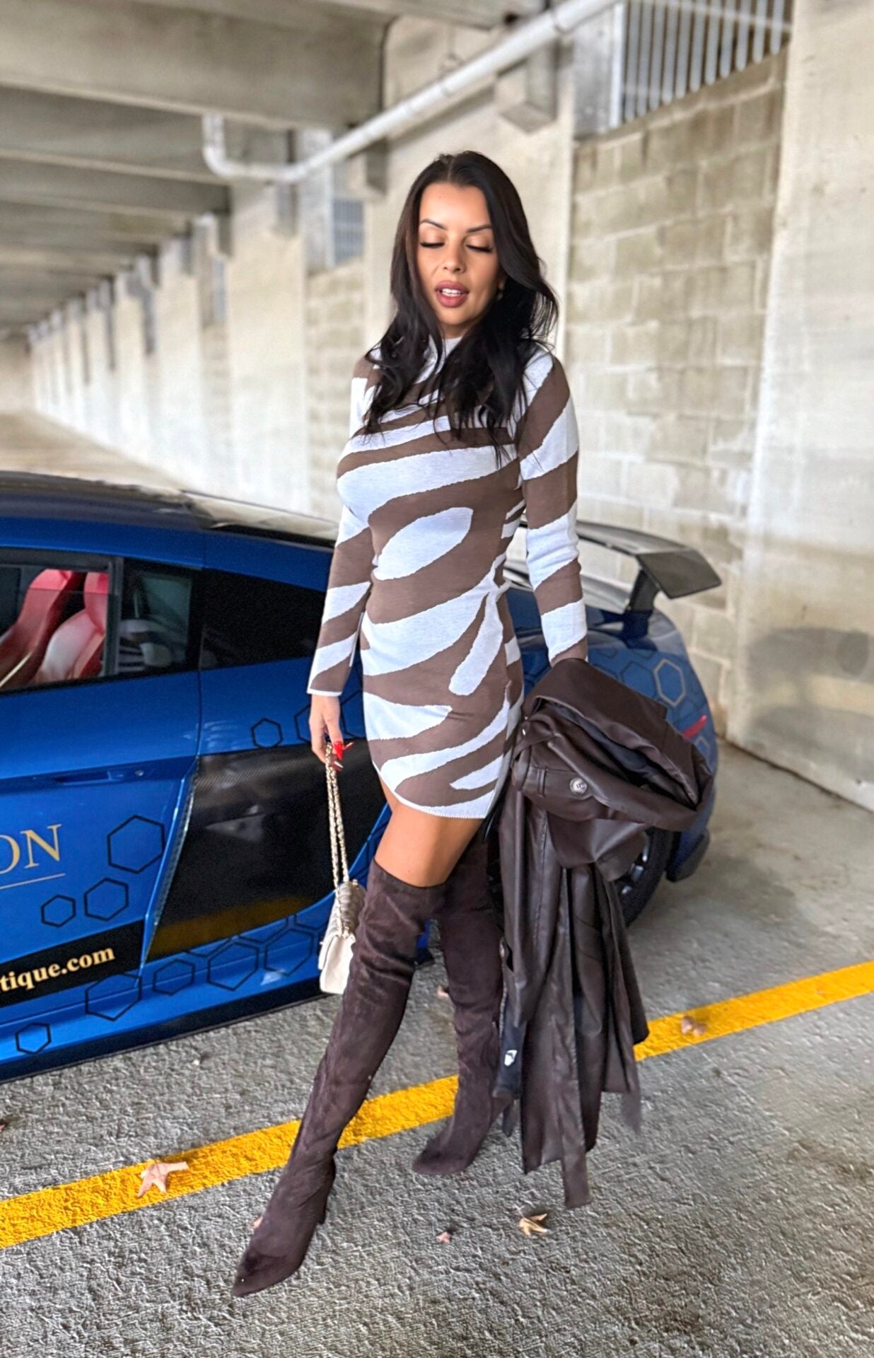 Wild Life chocolate dress image 1