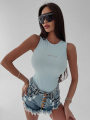 Bibi Ola Voga sleeveless body blue image 1