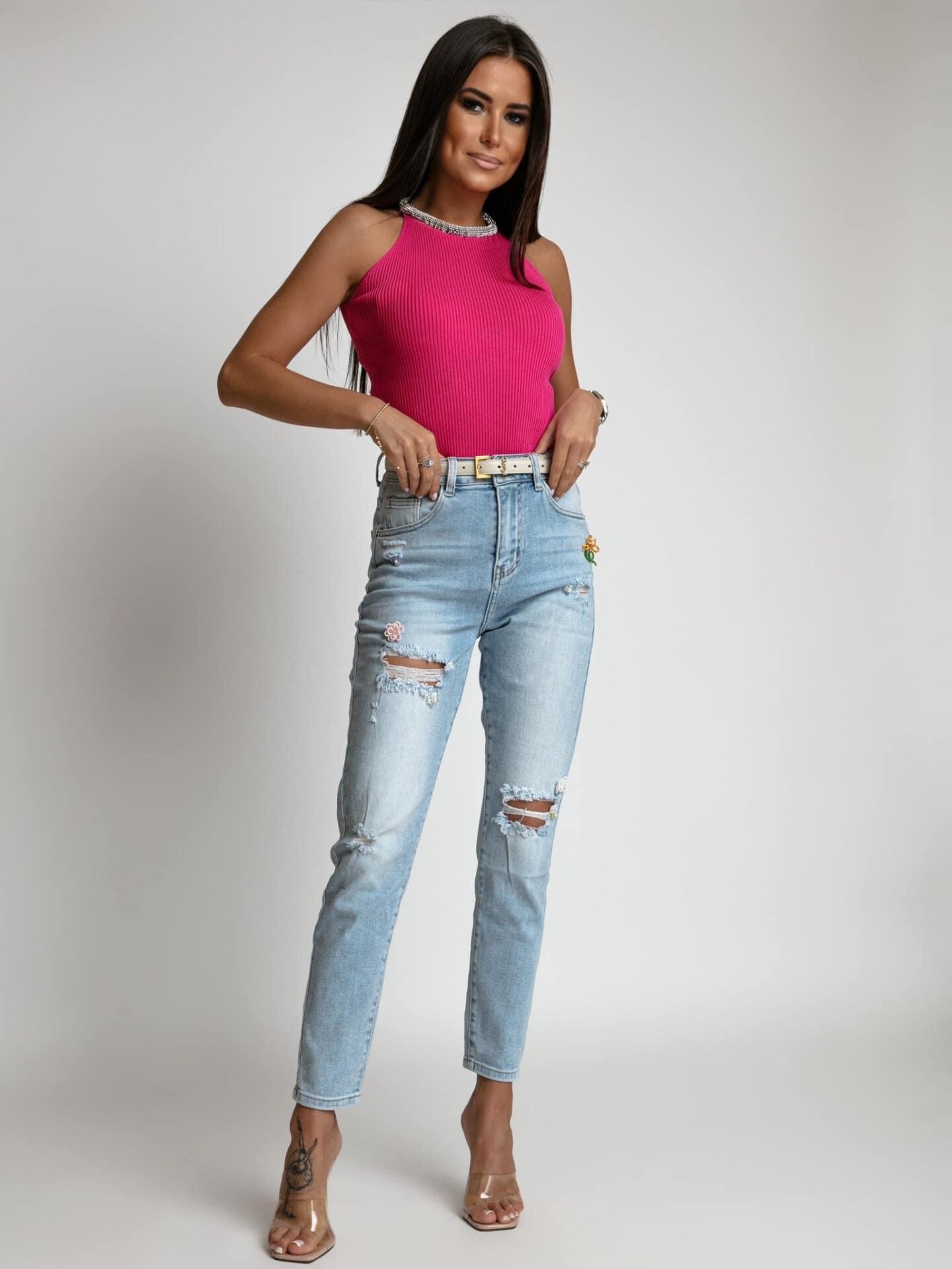 LAOS TOP GREEN PINK - M/L image