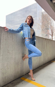 Chic Cut-Out High Waist Jeans with Hip Detail New image 10