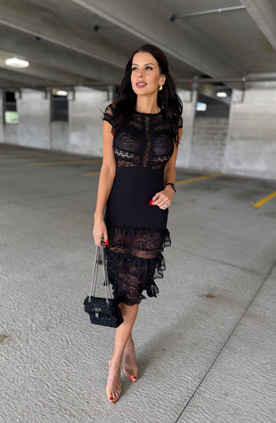 Dream Date Lace Midi Dress image 5