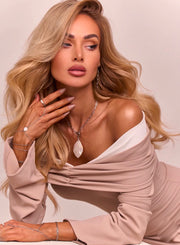 BEIGE CHARM DRESS image 3