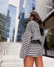 ASTURIO SKIRT/ SHORTS WHITE AND BLACK image 8