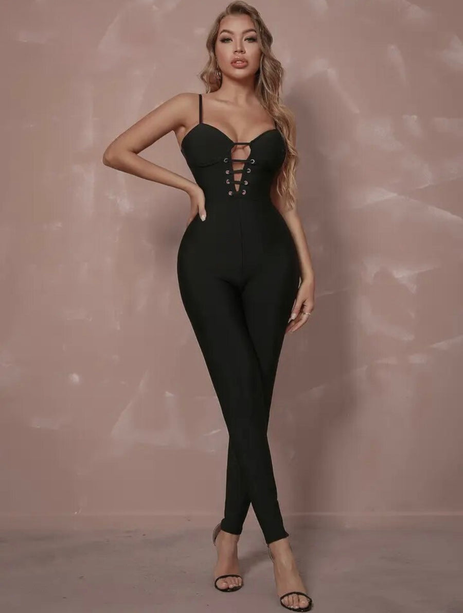 CORINNE BANDAGE JUMPSUIT image 4