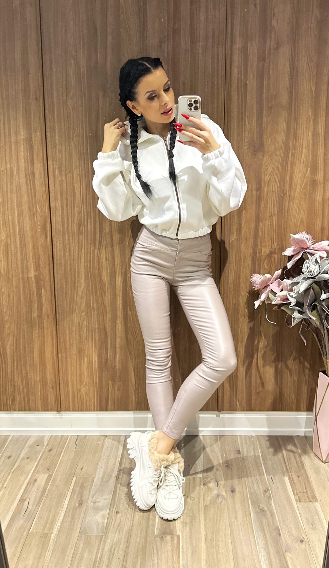 FOOREVER SO EXTRA PANTS BEIGE image 0