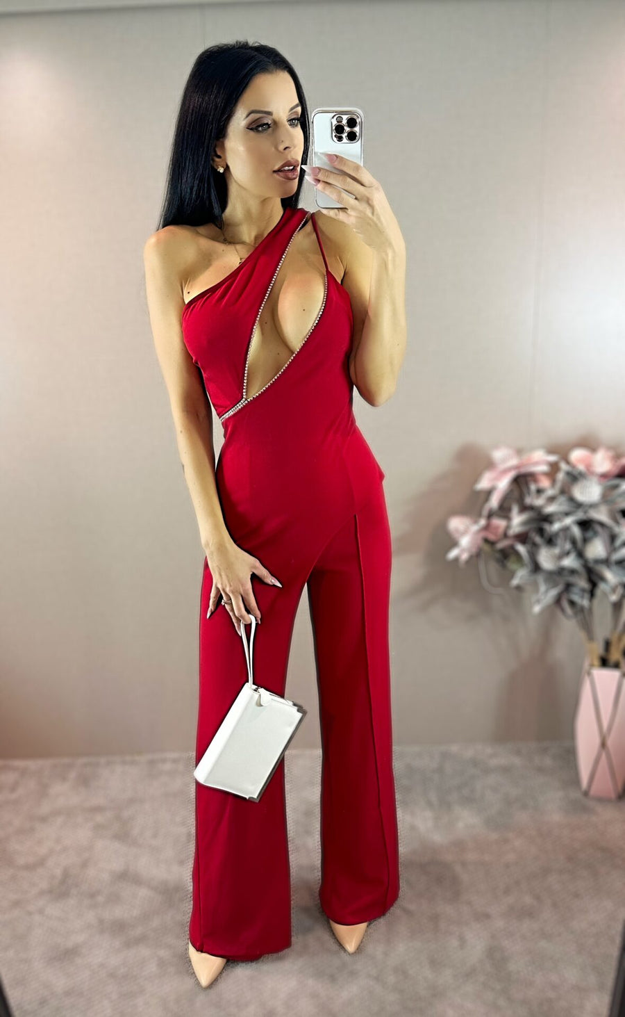 WISH COME TRUE JUMPSUIT RED image 7