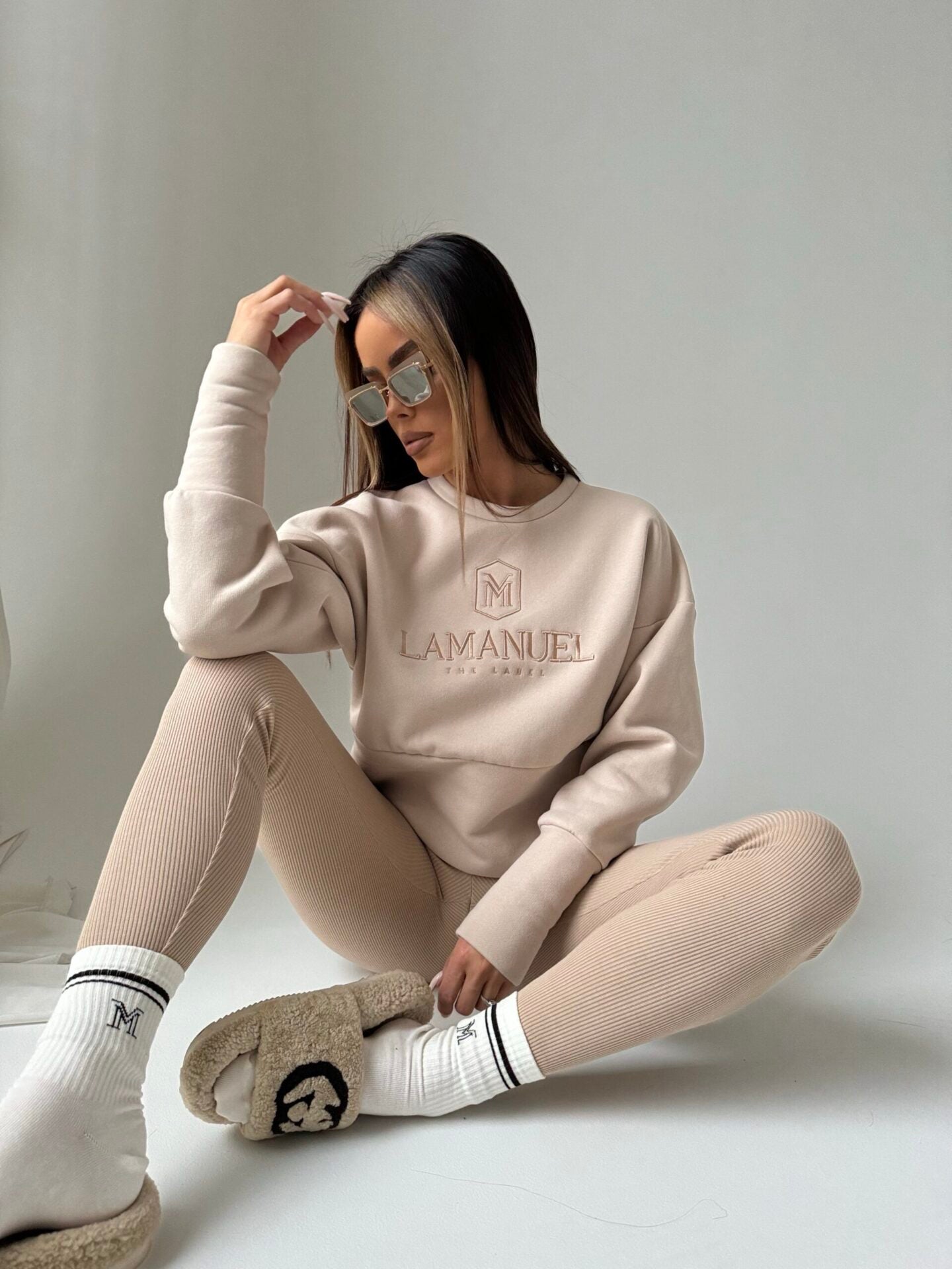 LIFT ME sweatshirt beige image 1