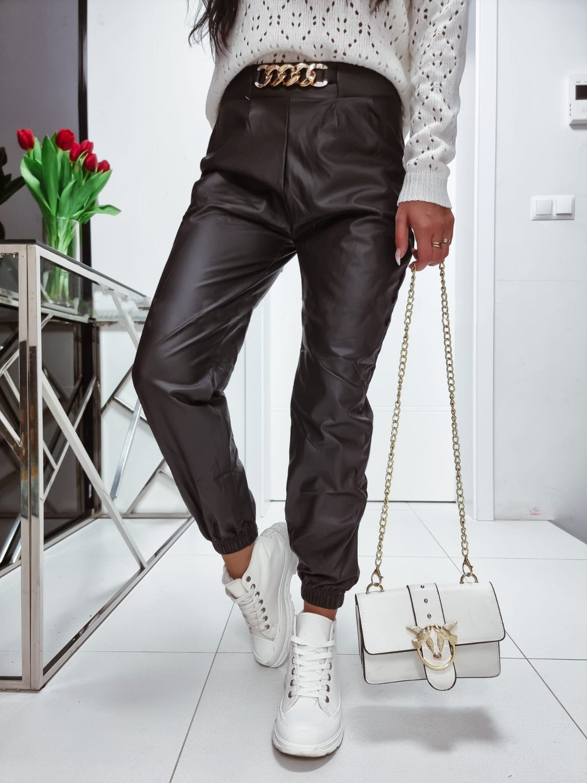 All Eyes On You Faux Leather Pants image 0