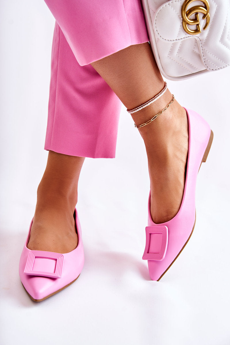 PINK SIMONE LEATHER BALLER SHOES image 1