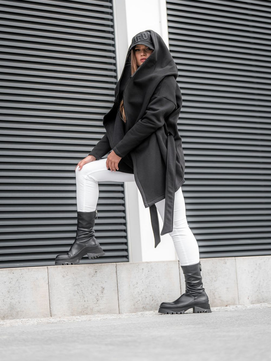 MEDUZA SHORT COAT BLACK image 2