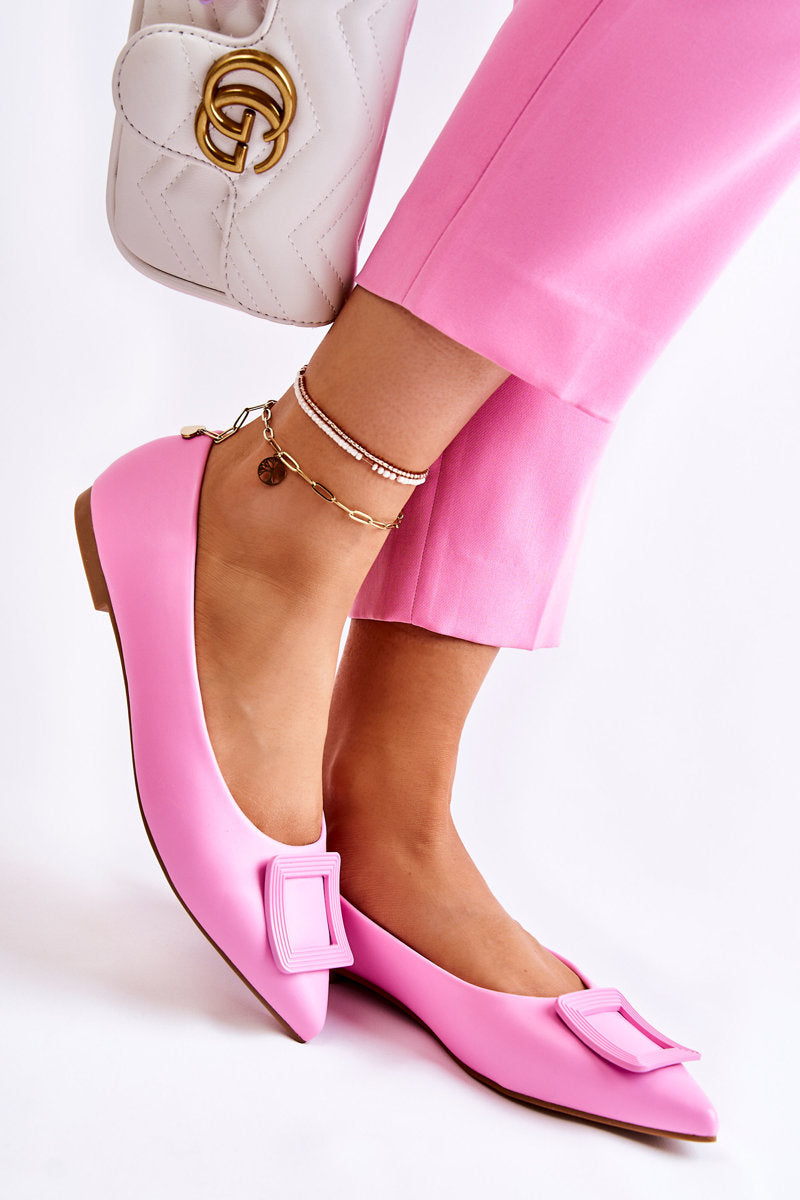 PINK SIMONE LEATHER BALLER SHOES image 2