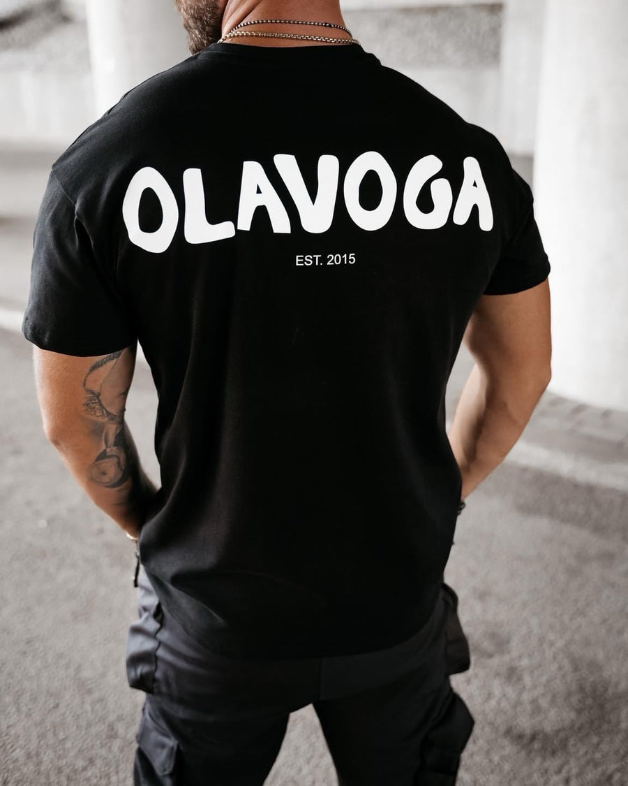 Men's oversize T-shirt SAYER Ola Voga, black image 1