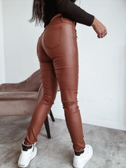 Backin' It Up Faux Leather Pants image 1