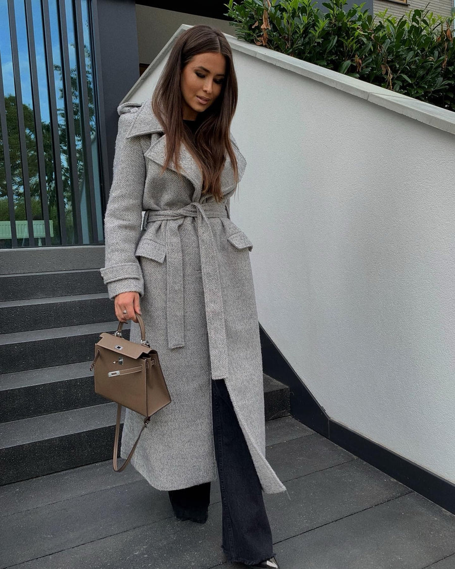 LE LONG Grey Coat image 5