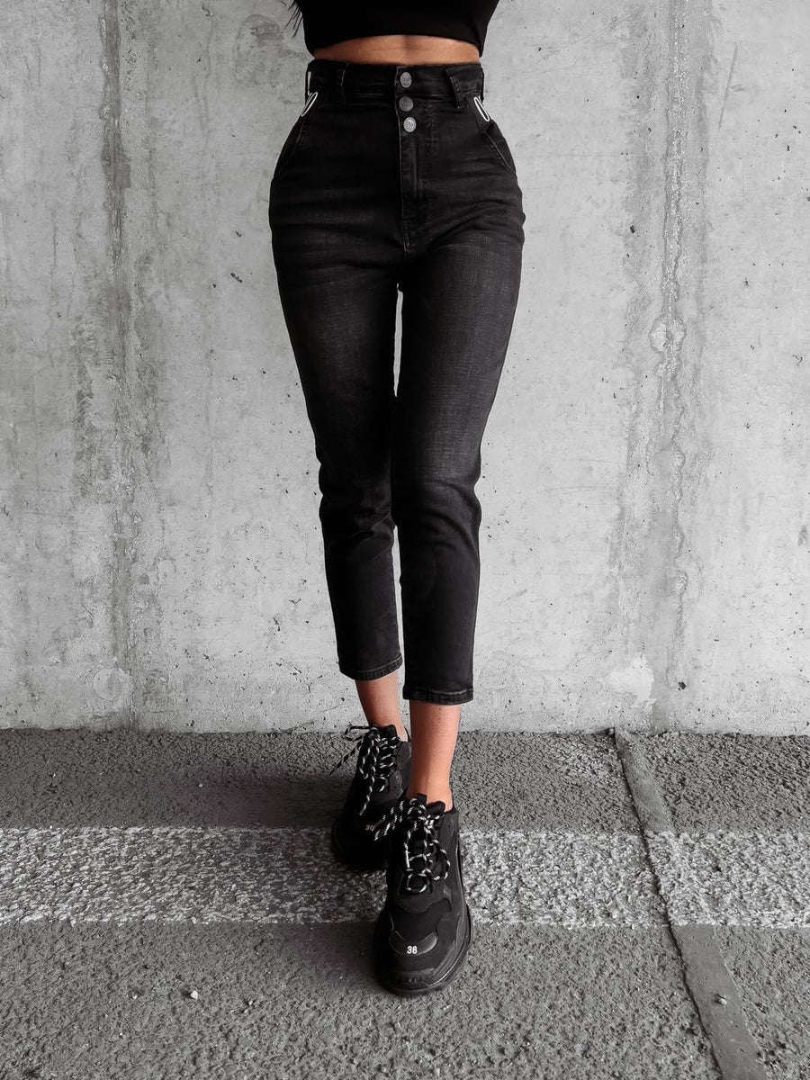 High waisted jeans from Graf Ola Voga black image 2