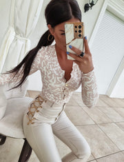 MIRELLA  BLOUSE BEIGE image 1