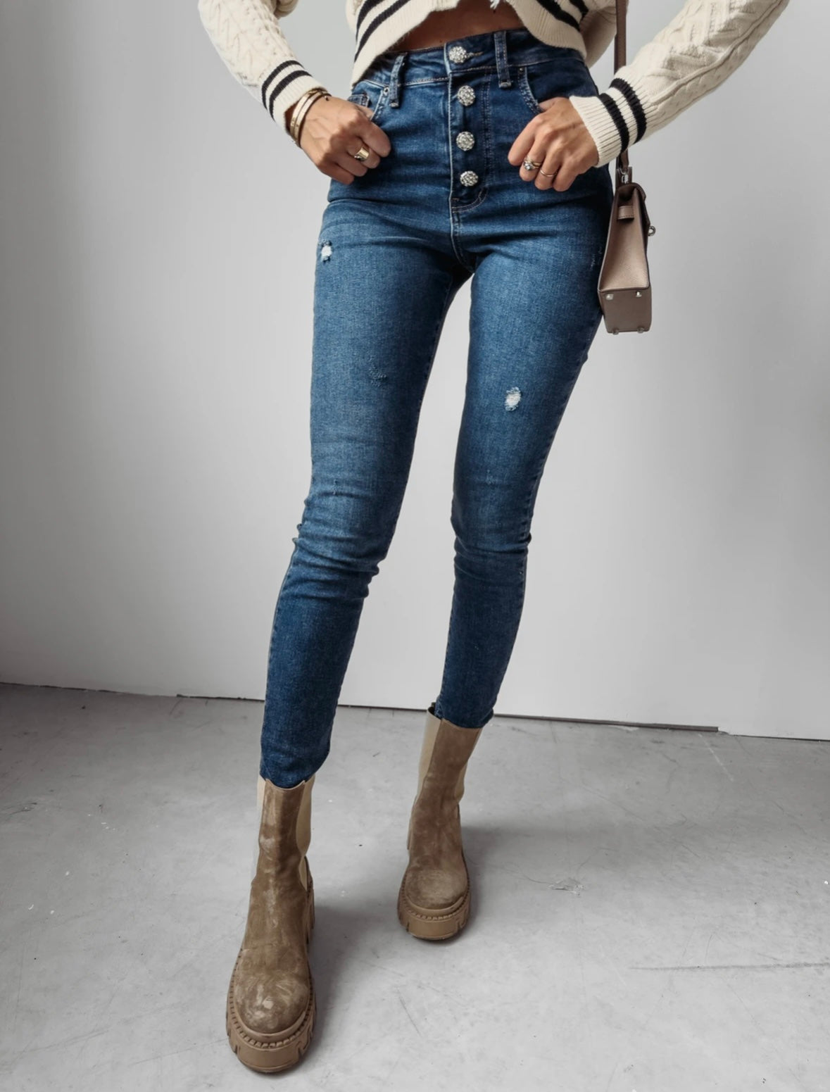Boise Ola Voga blue slim fit jeans image 0