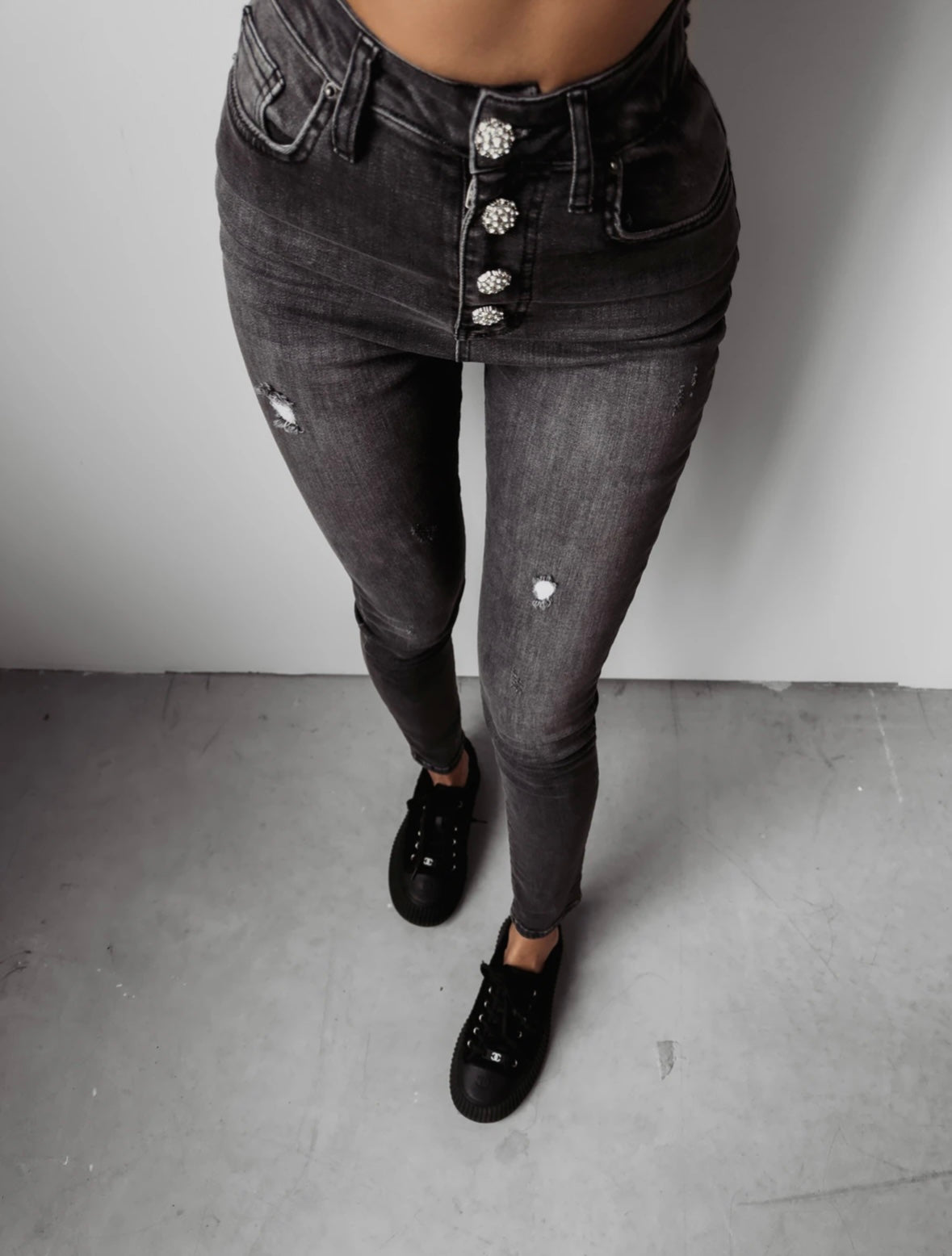 Boise Ola Voga slim fit jeans, black image 1