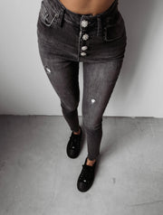 Boise Ola Voga slim fit jeans, black image 1