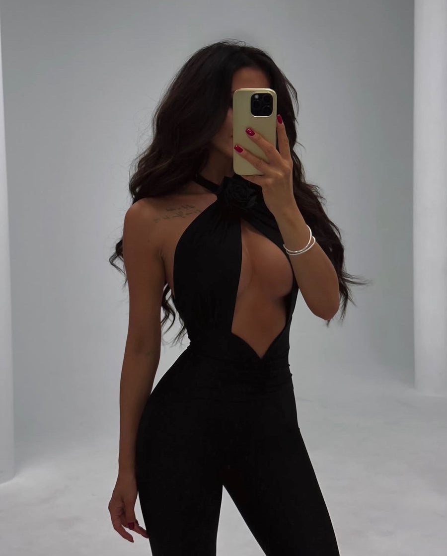 BLACK ALLURE JUMPSUIT image 7
