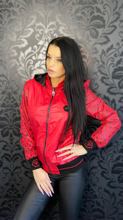 RED TEDDY BEAR PASHA PLEIN JACKET image 1