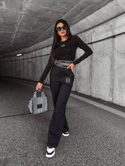 HOLLY OLAVOGA loose-fit trousers black image 0
