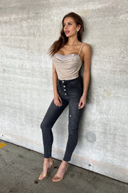 Effortless Elegance: Sleeveless Beige Bodysuit image 7