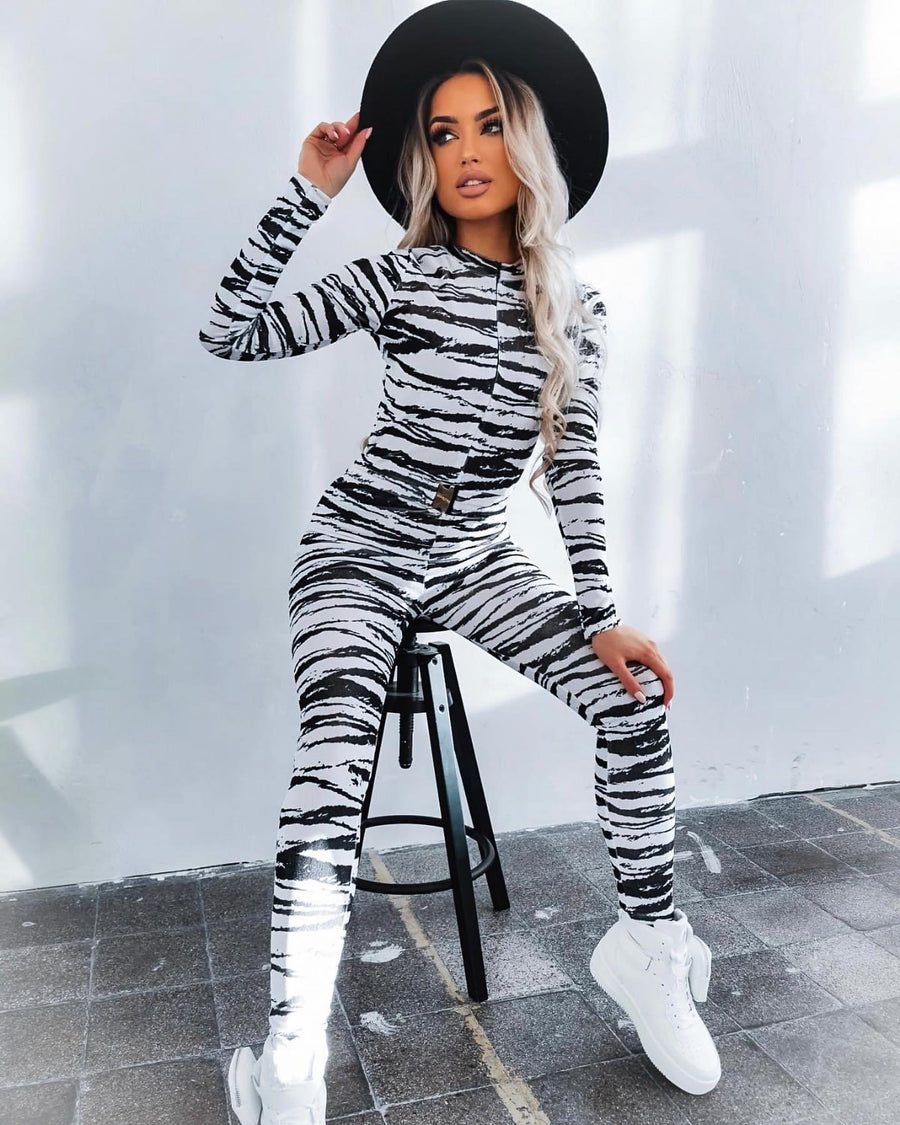 ZEBRA JUMPSUIT image 0