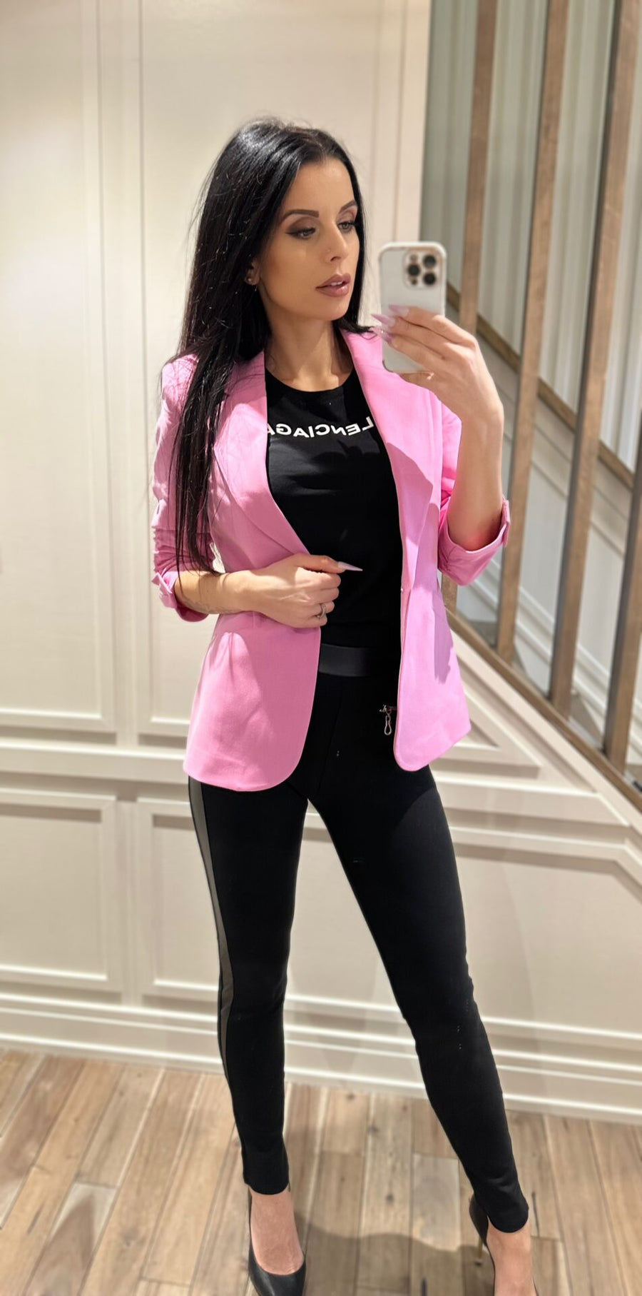 The Celine Blazer - Pink image 9