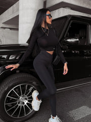Natsumi Ola Voga fitted push up leggings, black image 0