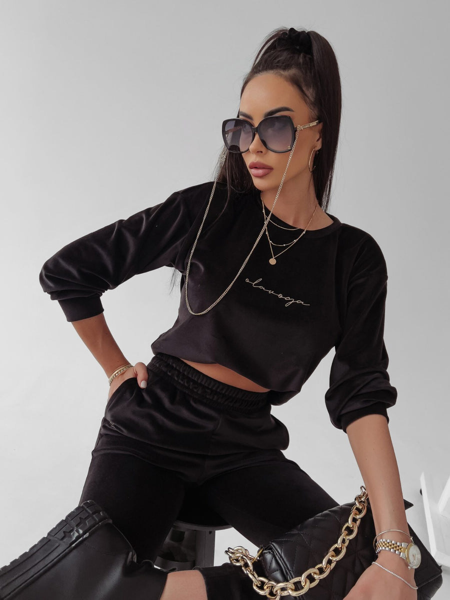 Velor set Clair Ola Voga black image 2
