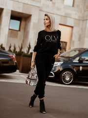 Luxury Set Woman Ola Voga Black sweatshirt image 3