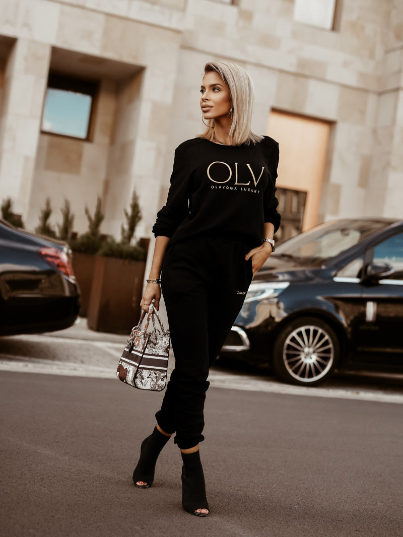 Luxury Set Woman Ola Voga Black sweatshirt image 3