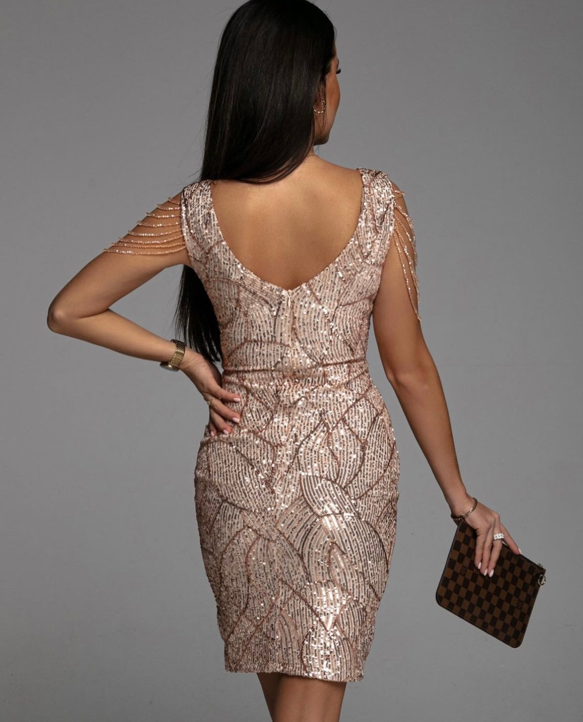 BE ME GOLD DRESS image 1