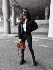BOMB OLAVOGA transitional bomber jacket black image 1