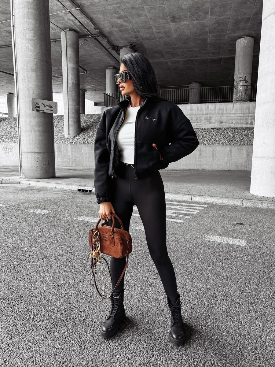 BOMB OLAVOGA transitional bomber jacket black image 1